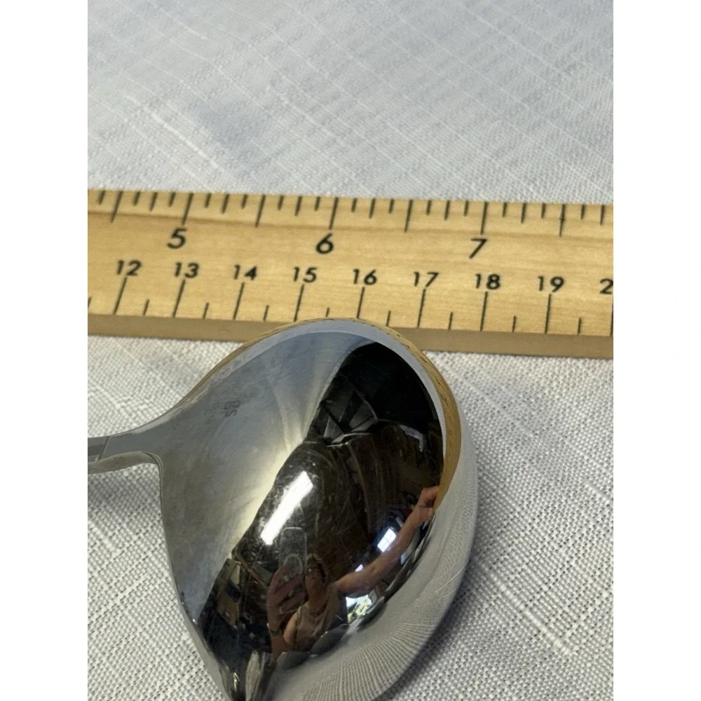 Gourmet Settings GS Beaded Edge 18/10 Stainless Steel Soup Ladle Flatware
